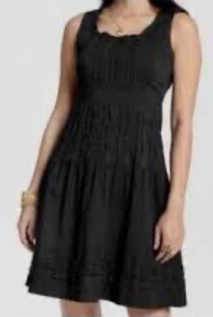 Frances Valentine Ribbon Dress in Black NWT Size 0